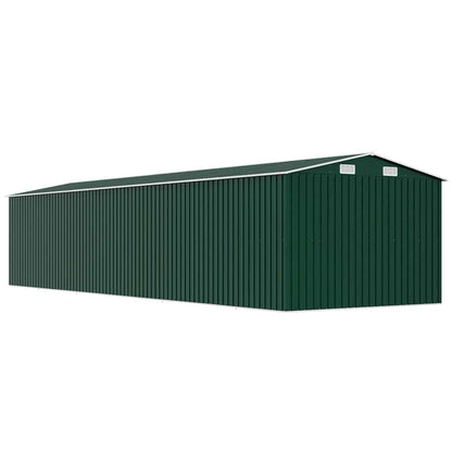 47032 vidaXL Garden Shed Green 257x779x181 cm Galvanised steel