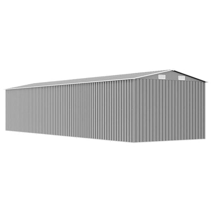 47033 vidaXL Garden Shed Grey 257x779x181 cm Galvanised steel