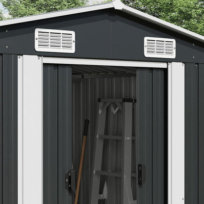 47034 vidaXL Garden Shed Anthracite 257x779x181 cm Galvanised steel