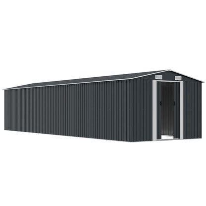 vidaXL Garden Shed Anthracite 257x779x181 cm Galvanised steel