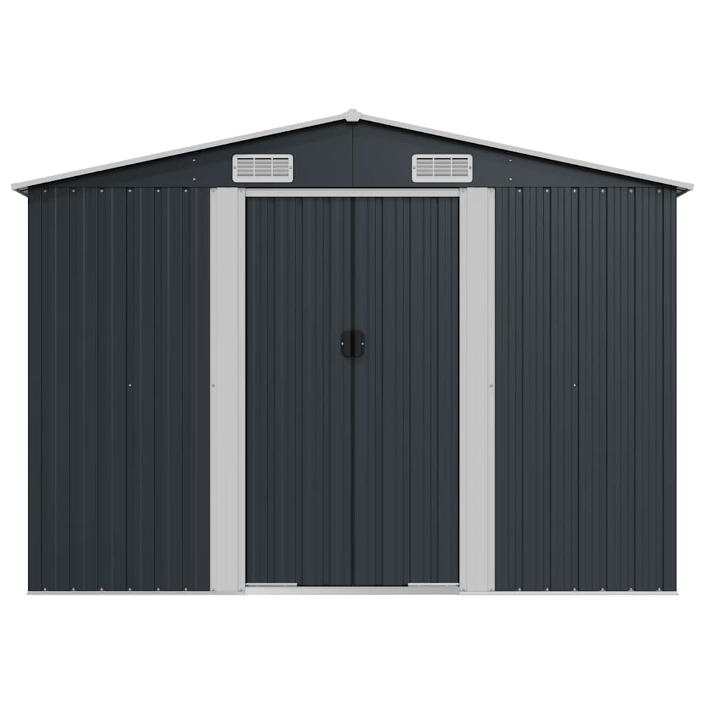 47034 vidaXL Garden Shed Anthracite 257x779x181 cm Galvanised steel