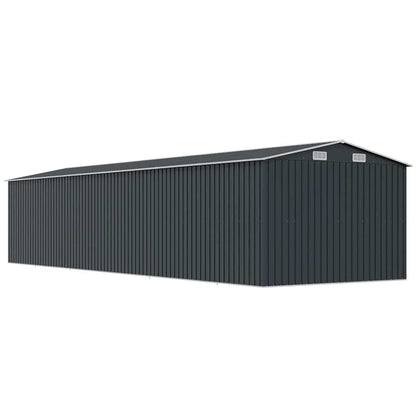 vidaXL Garden Shed Anthracite 257x779x181 cm Galvanised steel