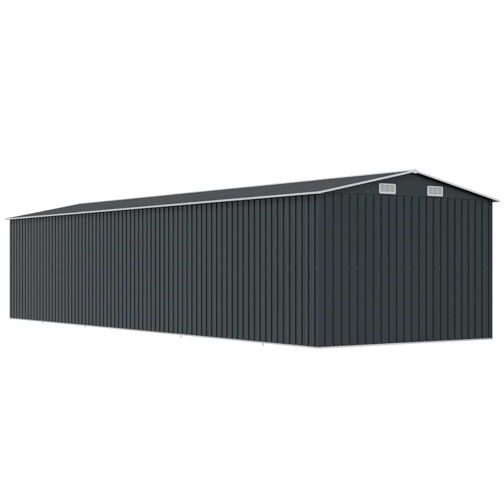 47034 vidaXL Garden Shed Anthracite 257x779x181 cm Galvanised steel