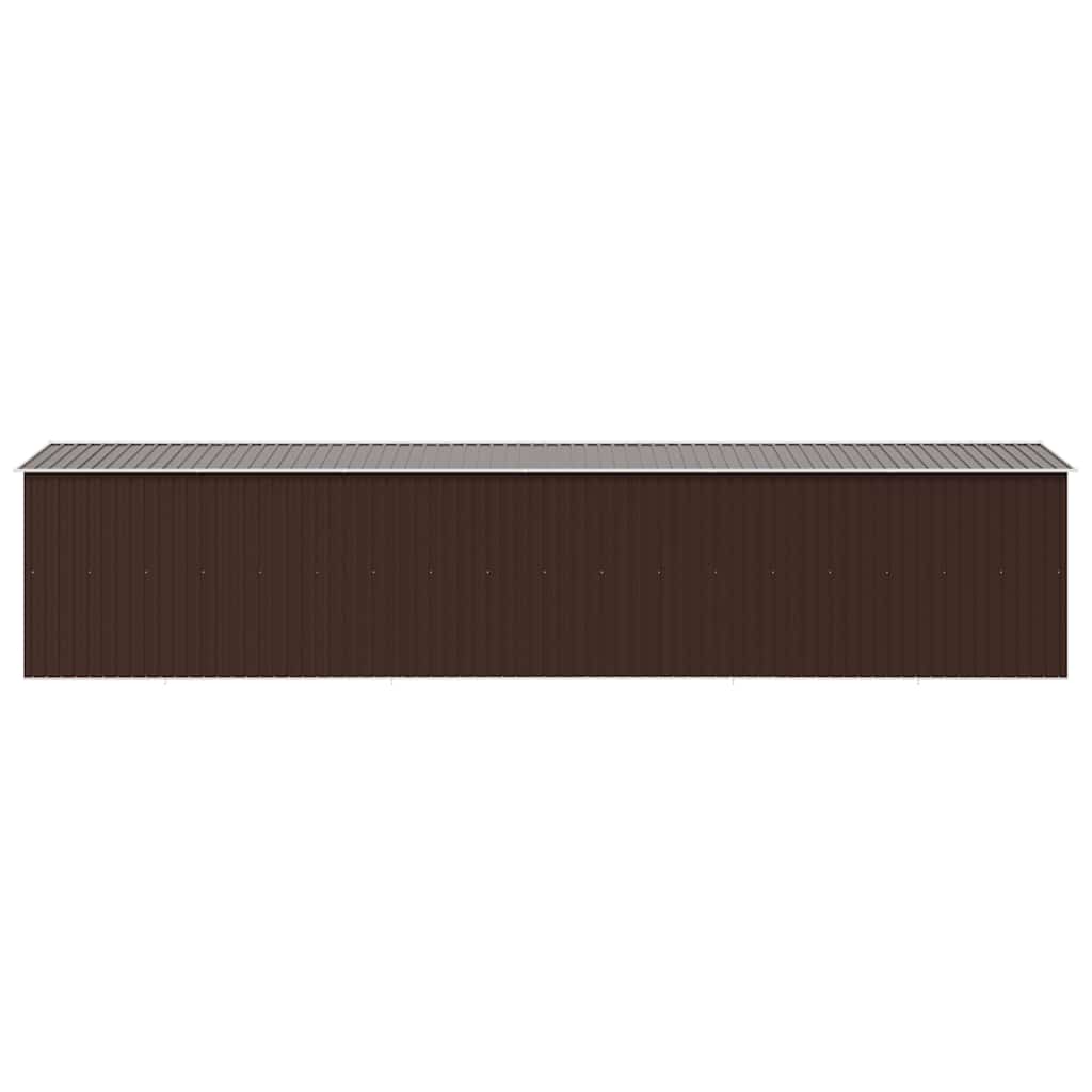 vidaXL Garden Shed Brown 257x779x181 cm Galvanised steel