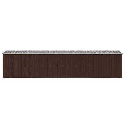 vidaXL Garden Shed Brown 257x779x181 cm Galvanised steel