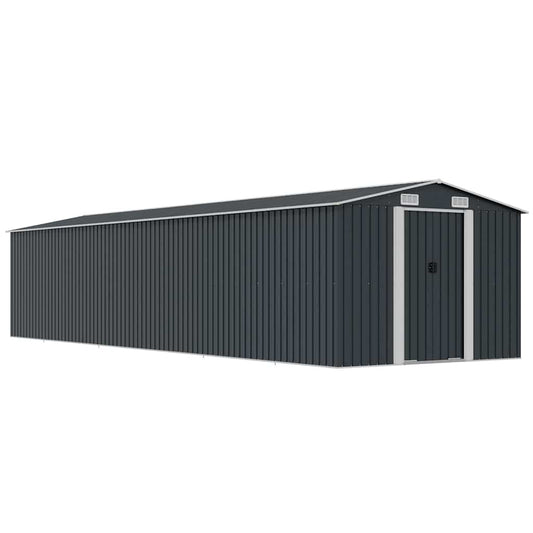 47038 vidaXL Garden Shed Anthracite 257x990x181 cm Galvanised steel