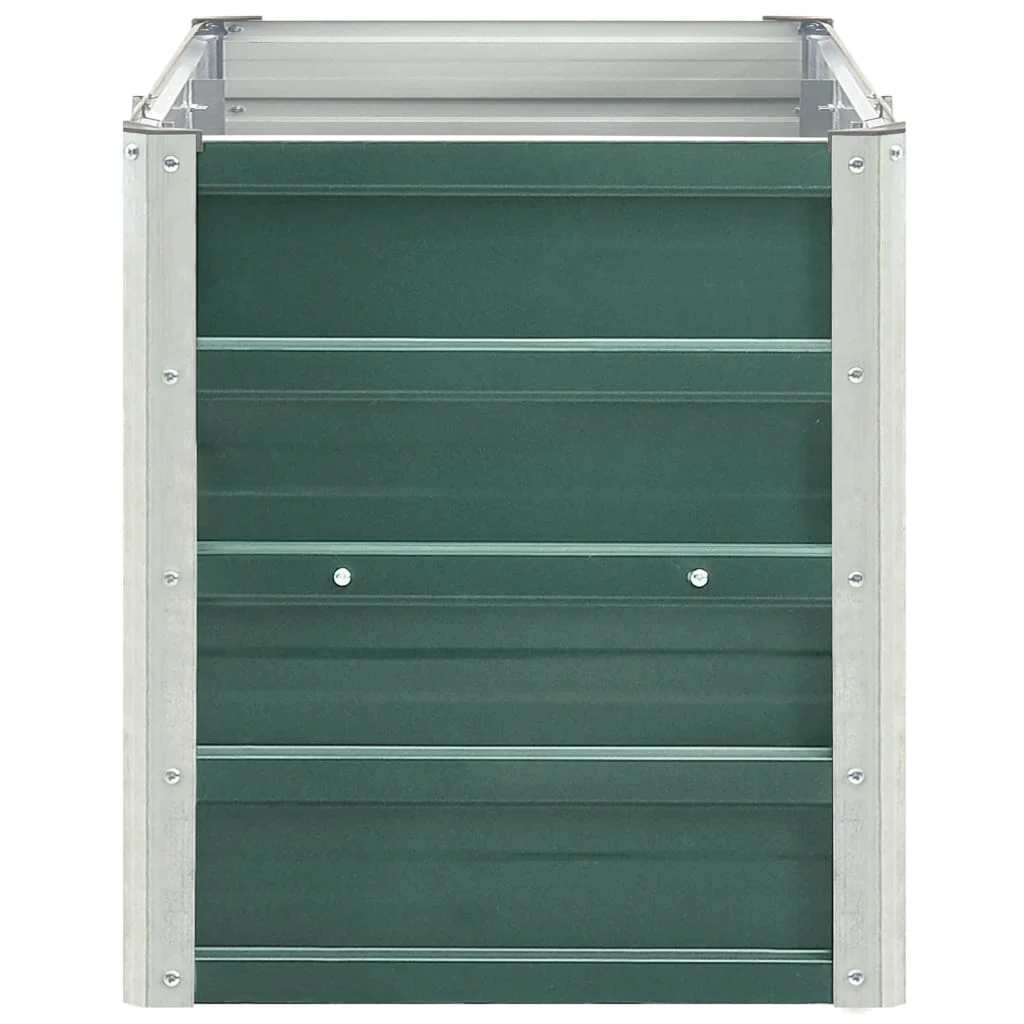 vidaXL Garden Raised Bed Galvanised Steel 240x40x45 cm Green
