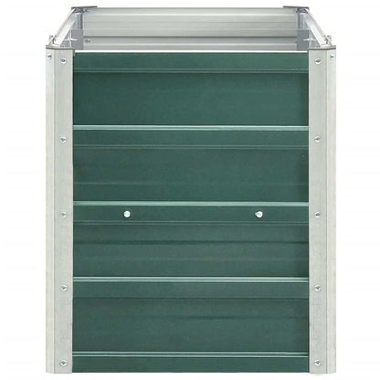 vidaXL Garden Raised Bed Galvanised Steel 240x40x45 cm Green