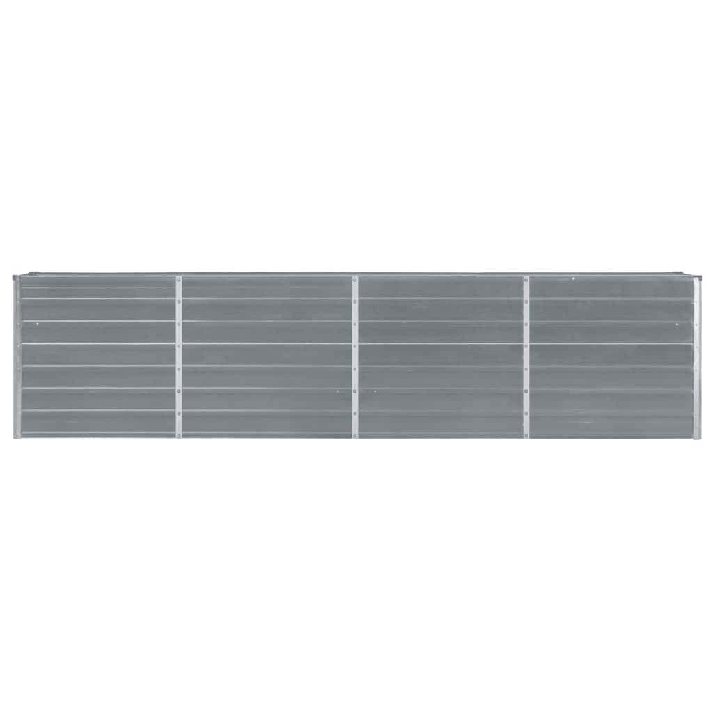 vidaXL Raised Garden Bed | Grey | Galvanised steel | Large | Durable