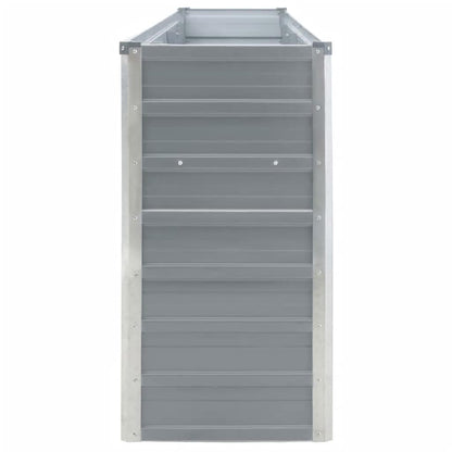 vidaXL Raised Garden Bed | Grey | Galvanised steel | Large | Durable