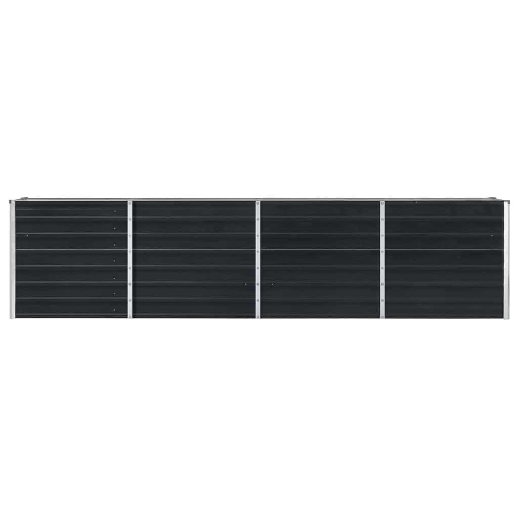 vidaXL Raised Garden Bed 320x40x77 cm Galvanised Steel Anthracite
