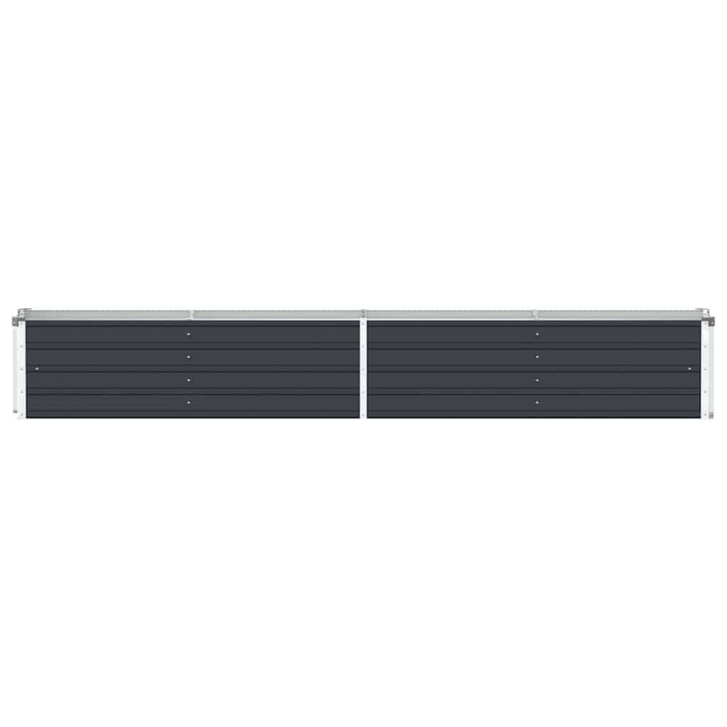 vidaXL Garden Raised Bed Galvanised Steel 320x40x45 cm Anthracite
