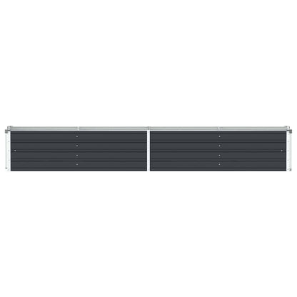 vidaXL Garden Raised Bed Galvanised Steel 320x40x45 cm Anthracite