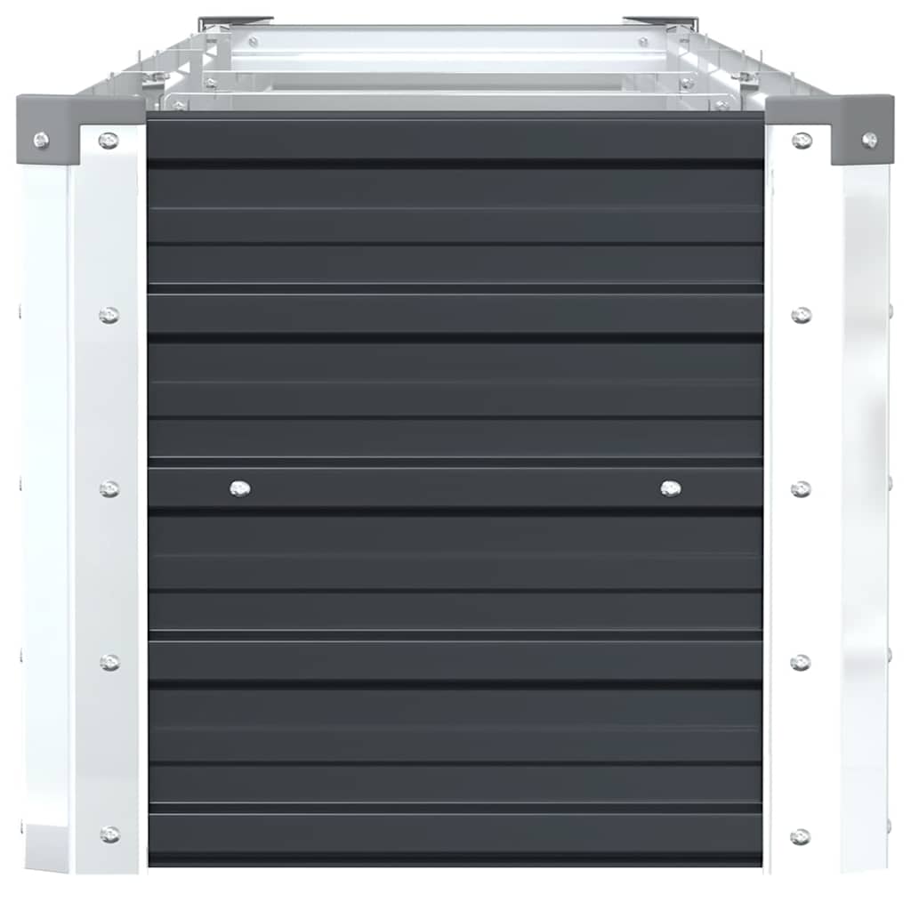 vidaXL Garden Raised Bed Galvanised Steel 320x40x45 cm Anthracite