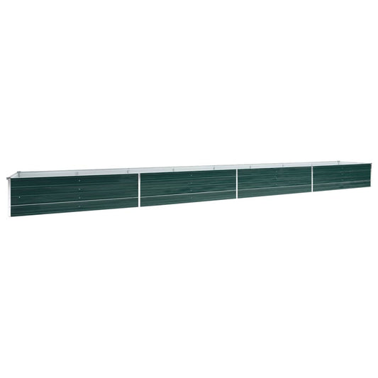 vidaXL Raised Bed | Green | Galvanised steel | 600x80x45 cm | Raised Bed