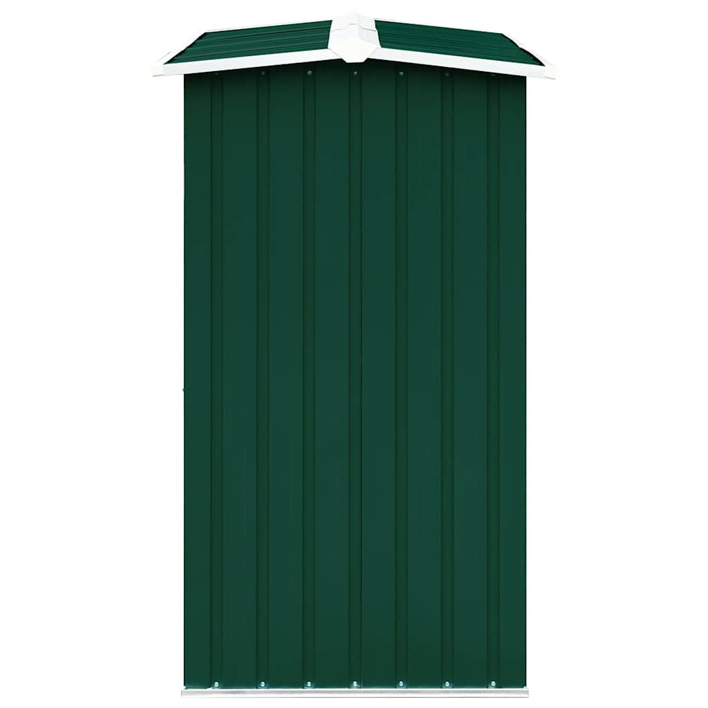 47080 vidaXL Log Storage Shed Galvanised Steel 172x91x154 cm Green