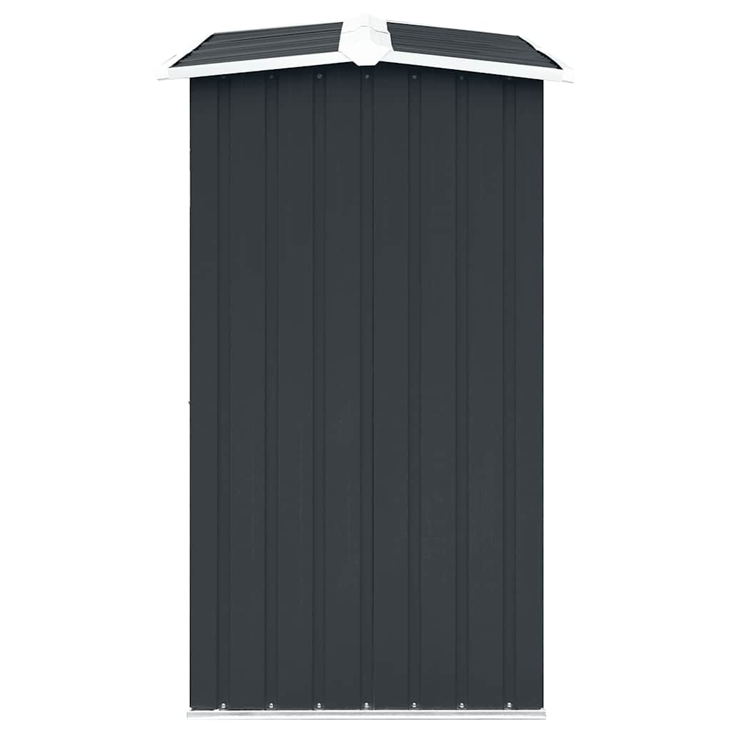 vidaXL Log Storage Shed Galvanised Steel 172x91x154 cm Anthracite