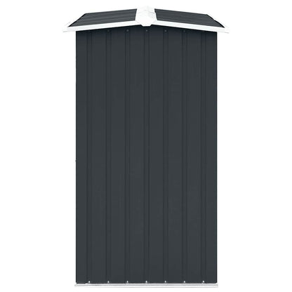 vidaXL Log Storage Shed Galvanised Steel 172x91x154 cm Anthracite