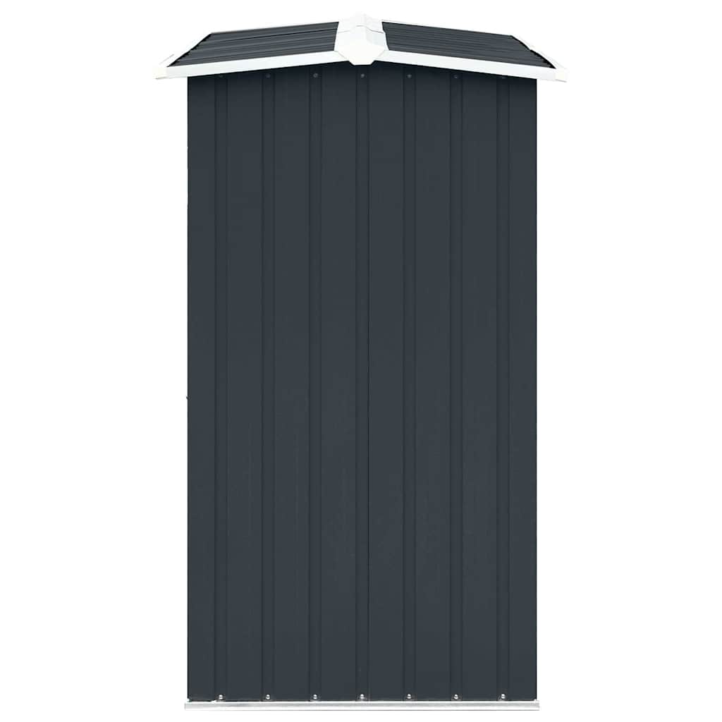 47082 vidaXL Log Storage Shed Galvanised Steel 172x91x154 cm Anthracite