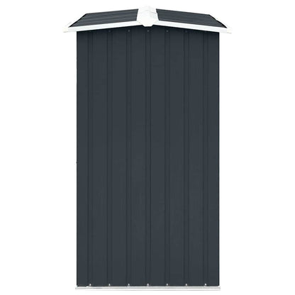 47082 vidaXL Log Storage Shed Galvanised Steel 172x91x154 cm Anthracite