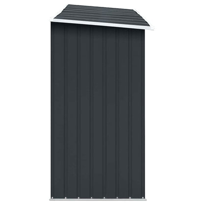 vidaXL Garden Log Storage Shed Galvanised Steel 330x84x152 cm Anthracite