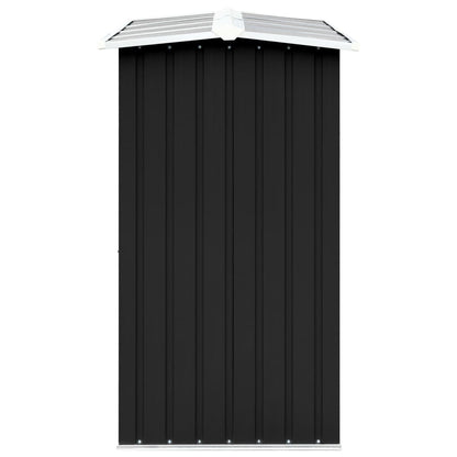 vidaXL Garden Log Storage Shed Galvanised Steel 330x92x153 cm Anthracite