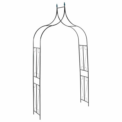 vidaXL Garden Arch Dark Green 142x37x275 cm Iron