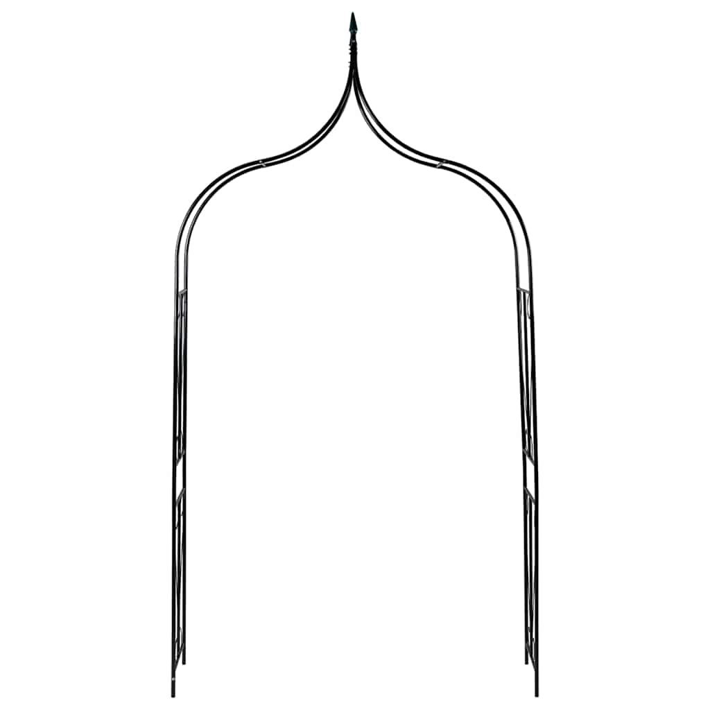 vidaXL Garden Arch Dark Green 142x37x275 cm Iron