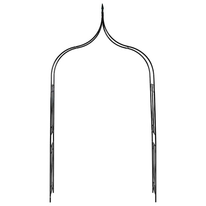 vidaXL Garden Arch Dark Green 142x37x275 cm Iron