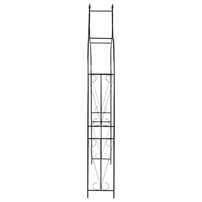 vidaXL Garden Arch Dark Green 142x37x275 cm Iron