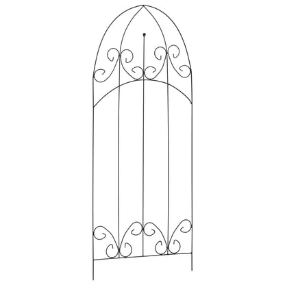 vidaXL Plant Climbing Racks 3 pcs Black 40x100 cm Iron