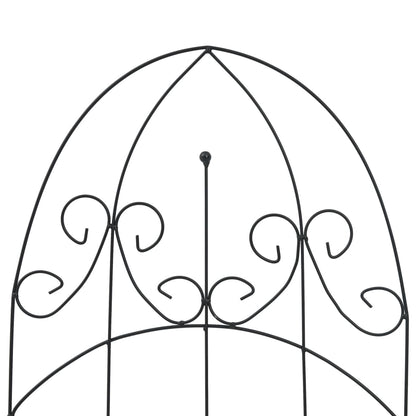 vidaXL Plant Climbing Racks 3 pcs Black 40x100 cm Iron