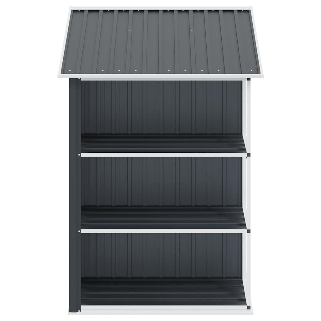 vidaXL Garden Shed | Anthracite | Galvanised Iron | Large | Garden Shed
