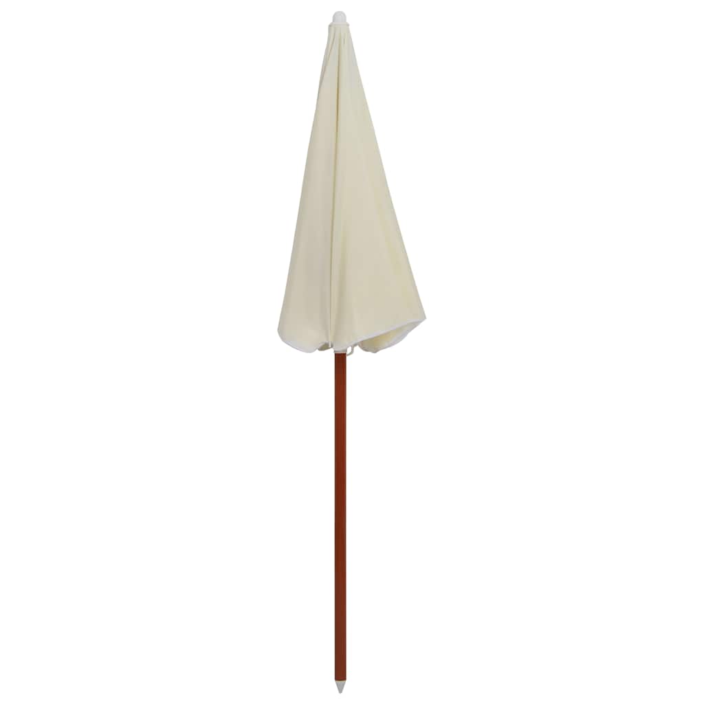 vidaXL Garden Parasol | Sand | Polyester, Steel | Medium | Collapsible