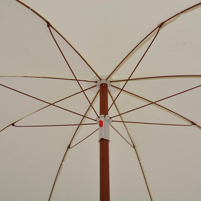 vidaXL Garden Parasol | Sand | Polyester, Steel | Medium | Collapsible