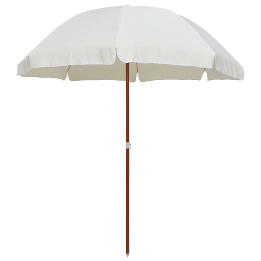 vidaXL Garden Parasol | Sand | Polyester, Steel | Large | UV-resistant materials