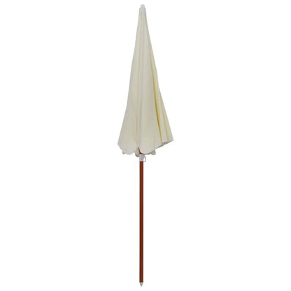 vidaXL Garden Parasol | Sand | Polyester, Steel | Large | UV-resistant materials
