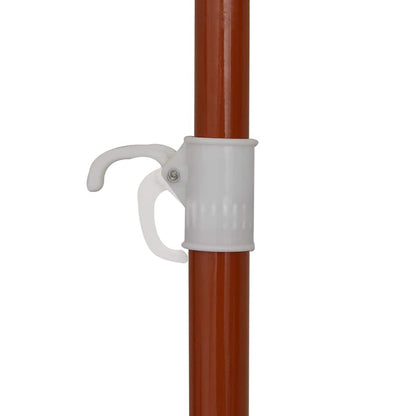 vidaXL Garden Parasol with Steel Pole 240 cm Sand