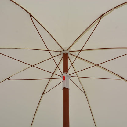vidaXL Garden Parasol | Sand | Polyester, Steel | Large | UV-resistant materials
