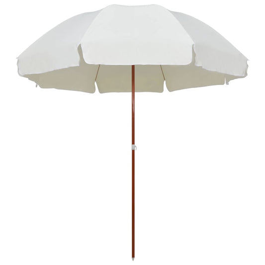 vidaXL Garden Parasol with Steel Pole 300 cm Sand