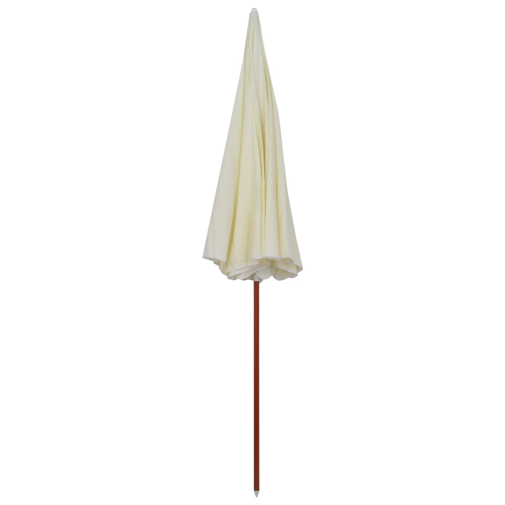 vidaXL Garden Parasol with Steel Pole 300 cm Sand