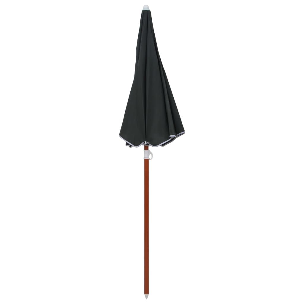 vidaXL Garden Parasol with Steel Pole 180 cm Anthracite
