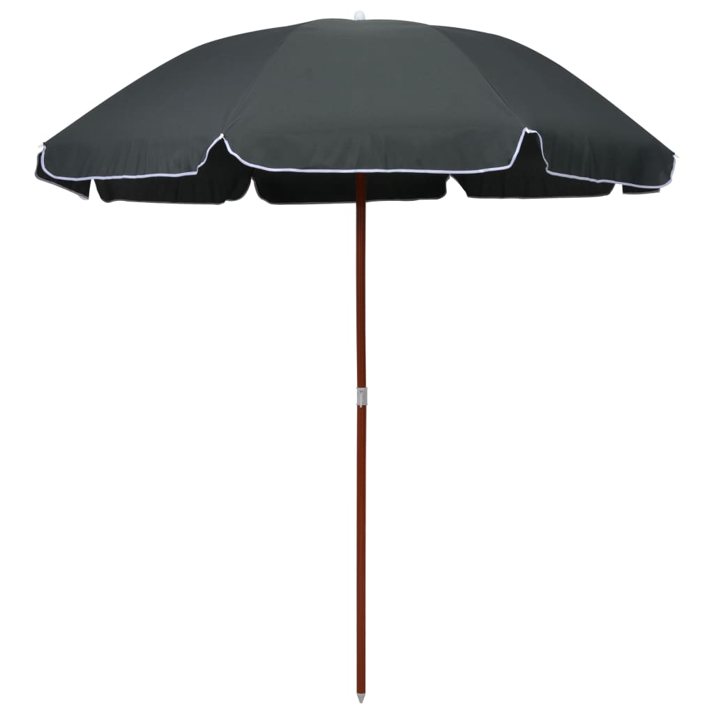 vidaXL Garden Parasol | Anthracite | Polyester, Steel | Large