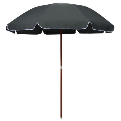 vidaXL Garden Parasol | Anthracite | Polyester, Steel | Large