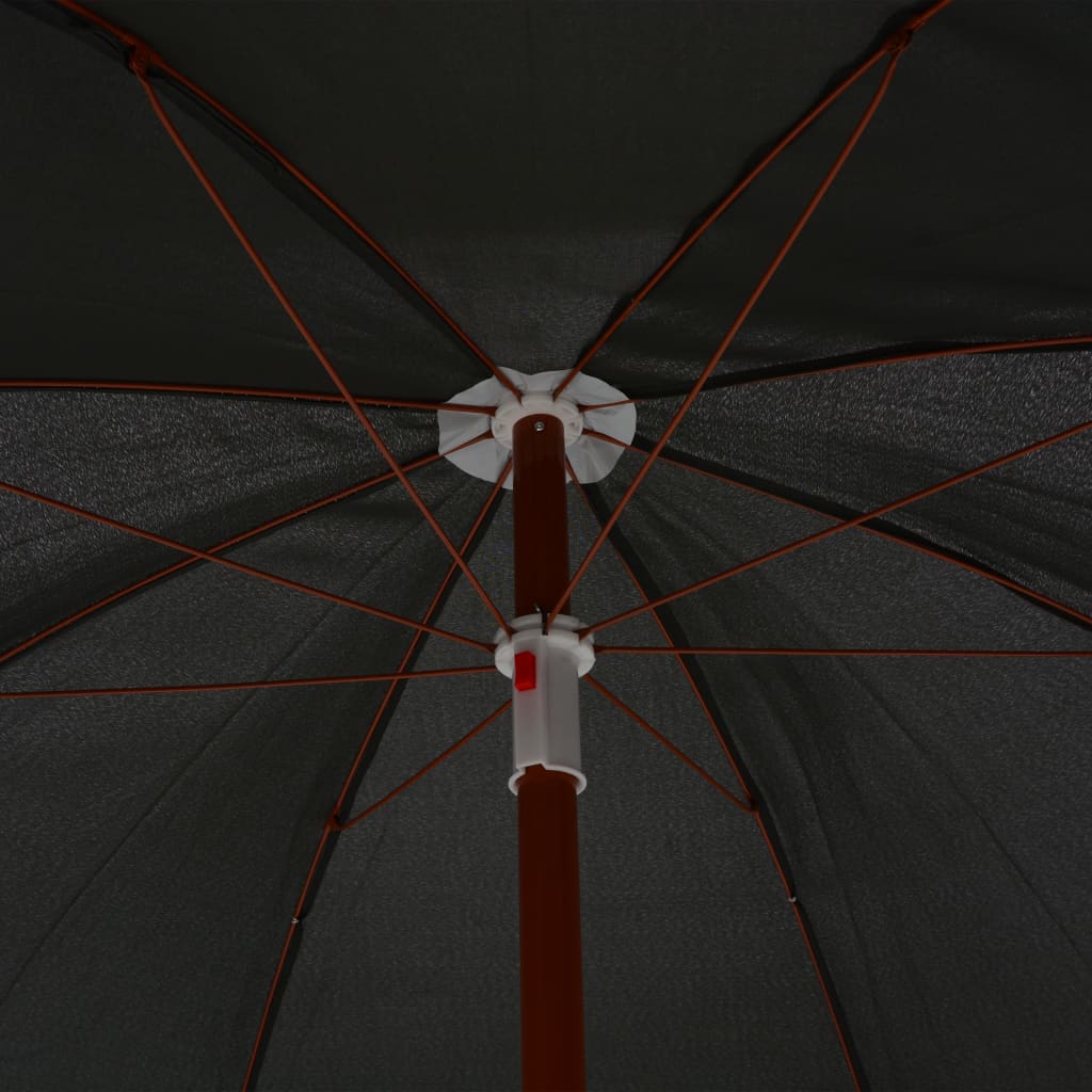 vidaXL Garden Parasol | Anthracite | Polyester, Steel | Large
