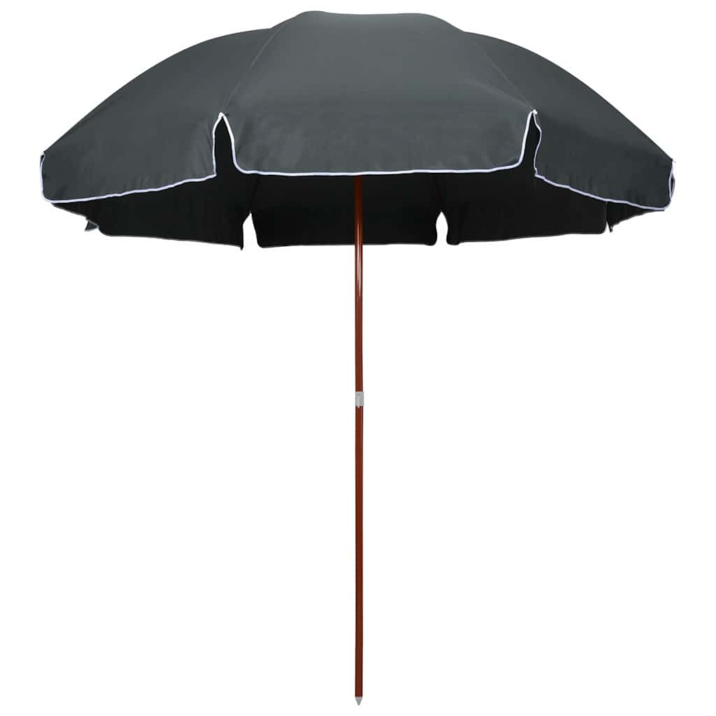 vidaXL Garden Parasol with Steel Pole 300 cm Anthracite