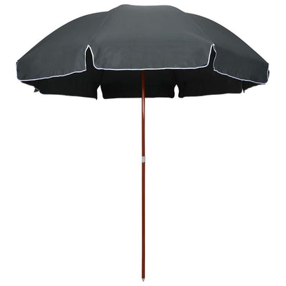 vidaXL Garden Parasol with Steel Pole 300 cm Anthracite