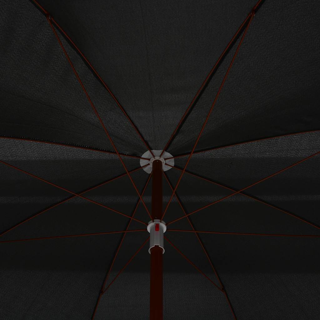 vidaXL Garden Parasol with Steel Pole 300 cm Anthracite