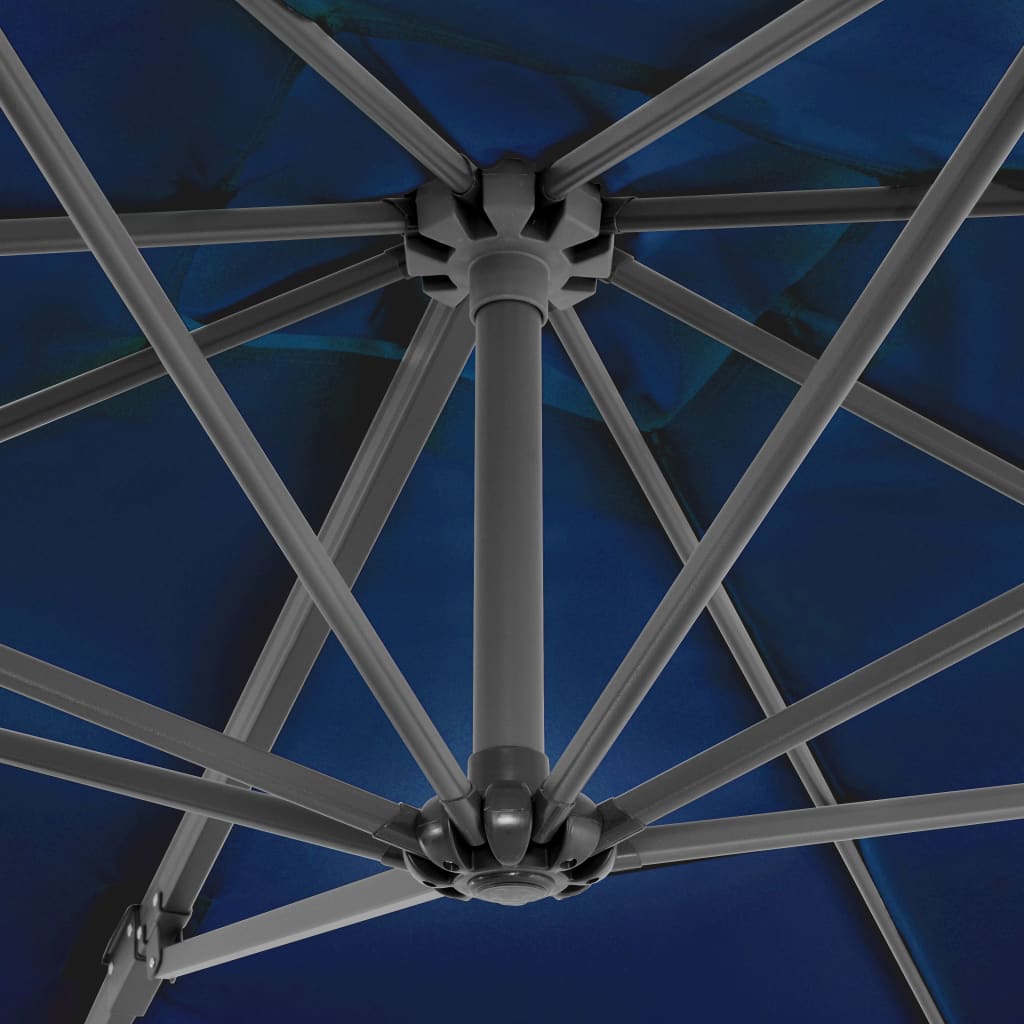 vidaXL Cantilever Garden Parasol | Azure blue