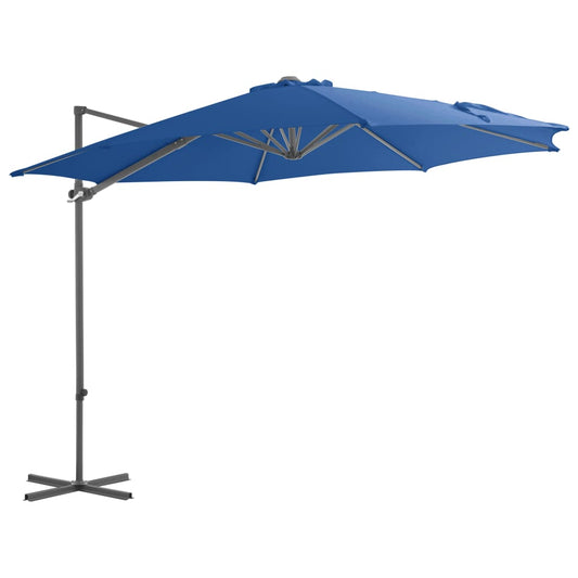 vidaXL Cantilever Garden Parasol | Azure blue | Fabric | Large | Tiltable